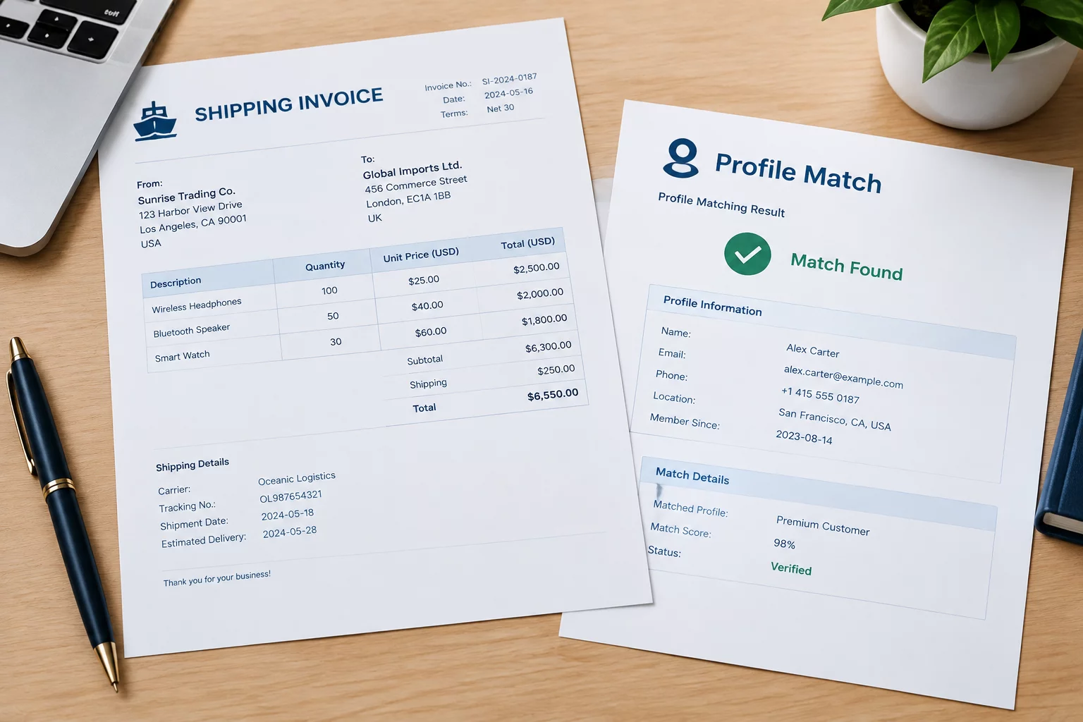 Billing Context in Repeat Shipments