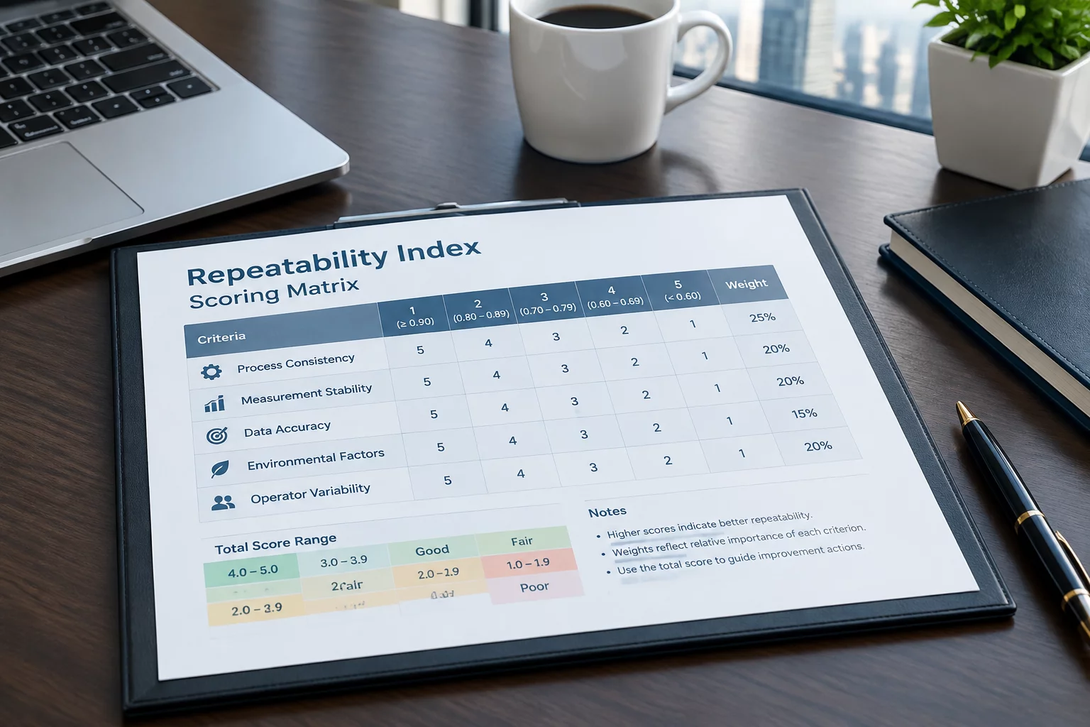 Repeatability Index Assessment for Logistics Desks