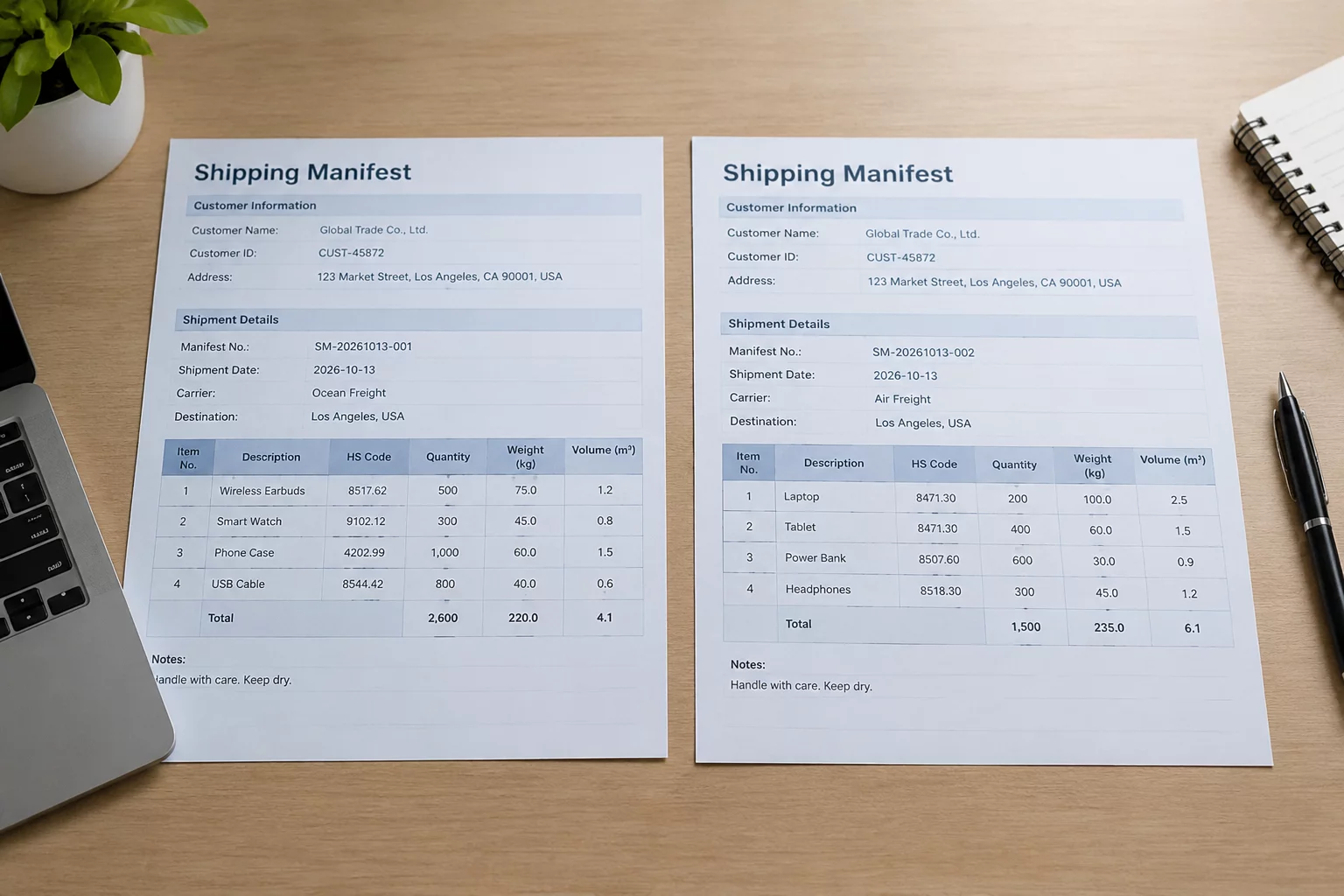 The Customer Is the Same but the Shipment Is Different