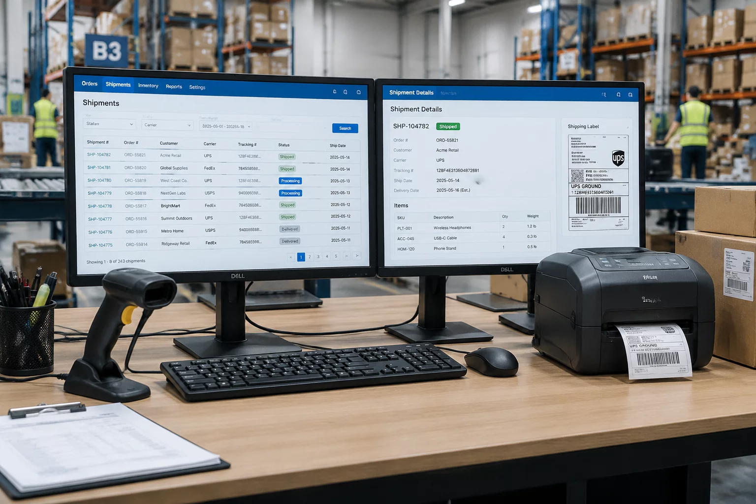 UPS WorldShip Profile Editor interface and shipping configuration setup
